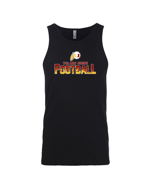 Tulare Union HS Football Splatter - Tank Top