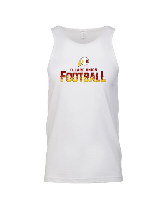 Tulare Union HS Football Splatter - Tank Top