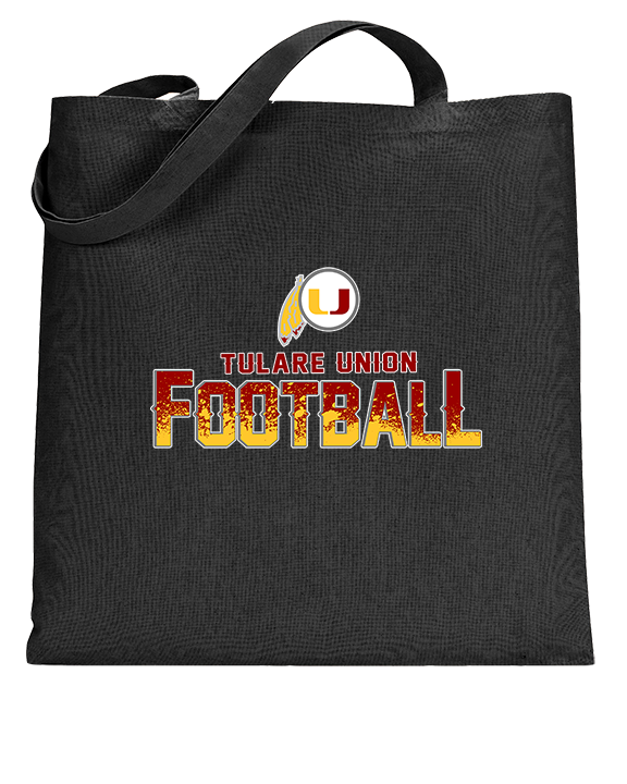 Tulare Union HS Football Splatter - Tote