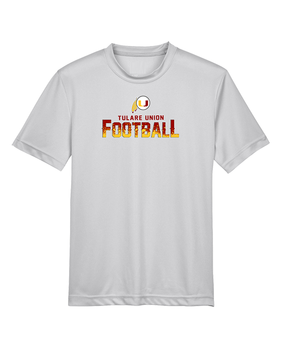 Tulare Union HS Football Splatter - Youth Performance Shirt