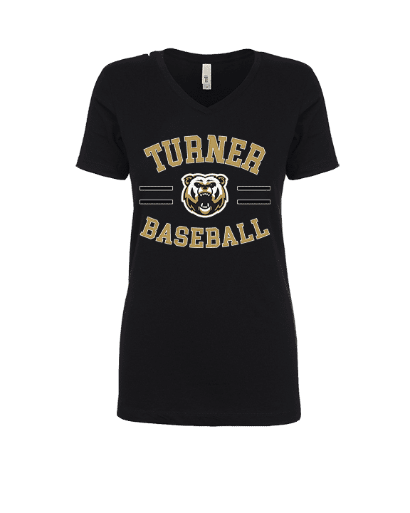 Turner HS Baseball Curve - Womens Vneck