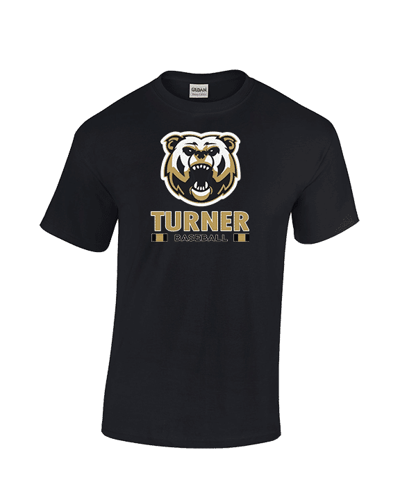 Turner HS Baseball Stacked - Cotton T-Shirt