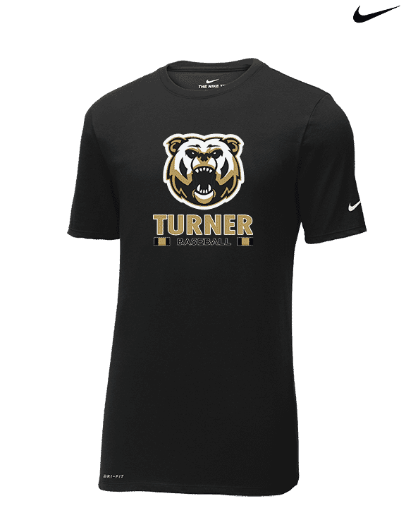 Turner HS Baseball Stacked - Mens Nike Cotton Poly Tee