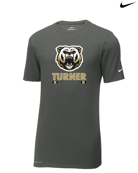 Turner HS Baseball Stacked - Mens Nike Cotton Poly Tee