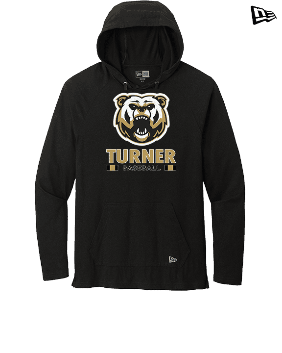 Turner HS Baseball Stacked - New Era Tri-Blend Hoodie