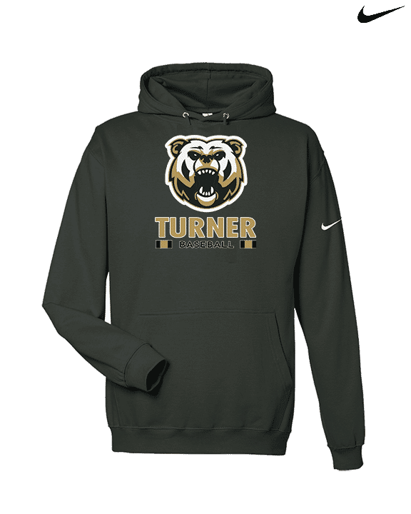 Turner HS Baseball Stacked - Nike Club Fleece Hoodie