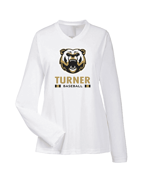 Turner HS Baseball Stacked - Womens Performance Longsleeve