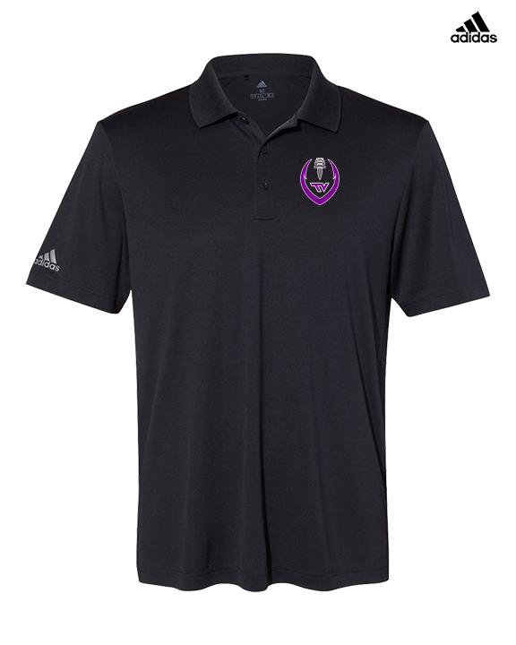 Twin Valley HS Football Full Football - Mens Adidas Polo