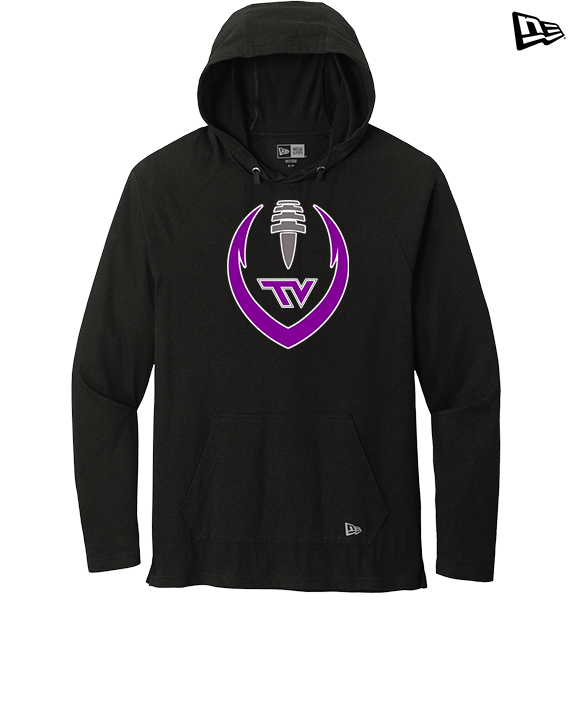 Twin Valley HS Football Full Football - New Era Tri-Blend Hoodie