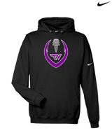 Twin Valley HS Football Full Football - Nike Club Fleece Hoodie