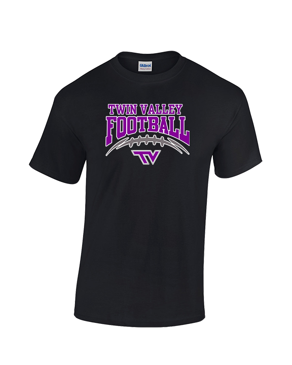 Twin Valley HS Football School Football - Cotton T-Shirt