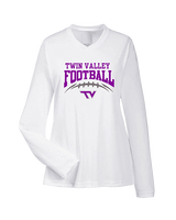 Twin Valley HS Football School Football - Womens Performance Longsleeve