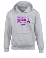 Twin Valley HS Football School Football - Youth Hoodie