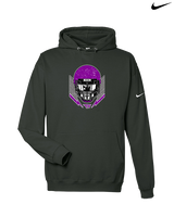 Twin Valley HS Football Skull Crusher - Nike Club Fleece Hoodie