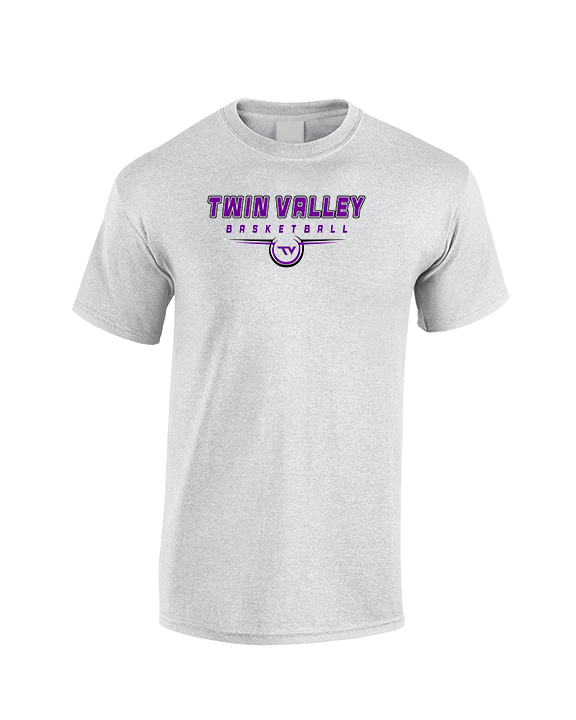 Twin Valley HS Girls Basketball Design - Cotton T-Shirt