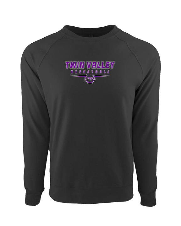 Twin Valley HS Girls Basketball Design - Crewneck Sweatshirt