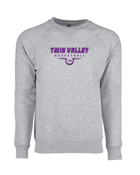 Twin Valley HS Girls Basketball Design - Crewneck Sweatshirt