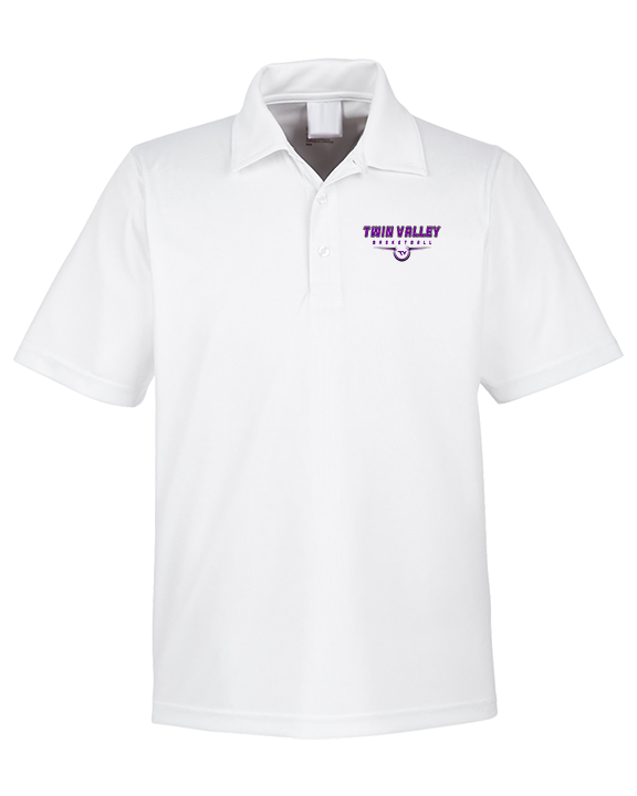 Twin Valley HS Girls Basketball Design - Mens Polo