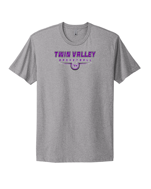 Twin Valley HS Girls Basketball Design - Mens Select Cotton T-Shirt