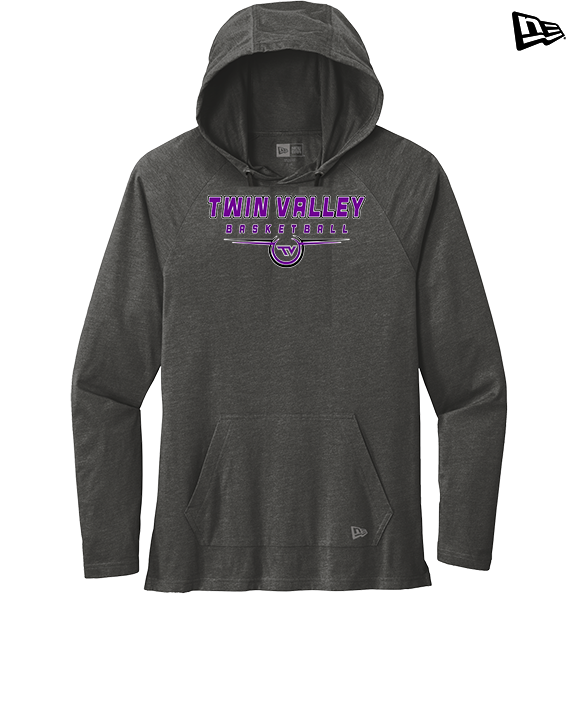 Twin Valley HS Girls Basketball Design - New Era Tri-Blend Hoodie