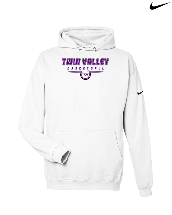 Twin Valley HS Girls Basketball Design - Nike Club Fleece Hoodie