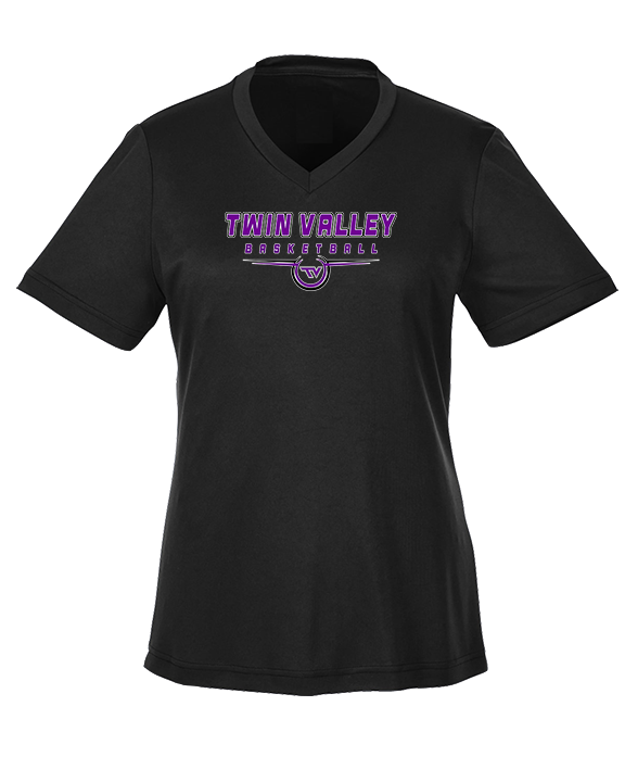 Twin Valley HS Girls Basketball Design - Womens Performance Shirt