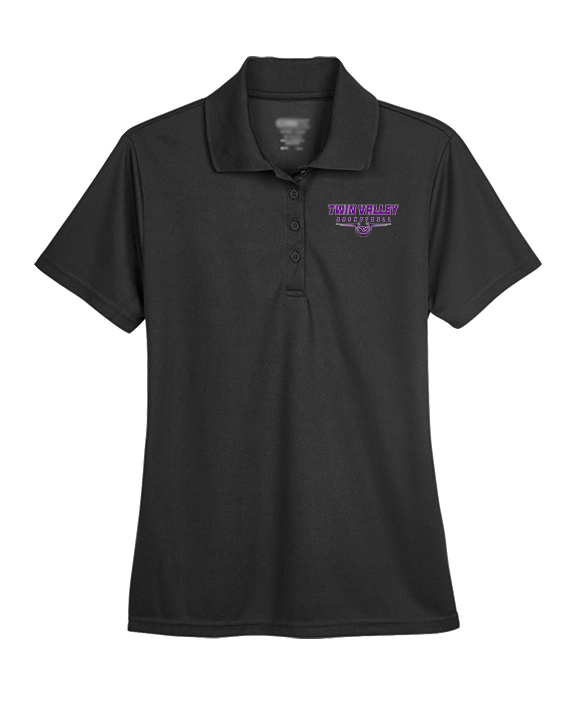 Twin Valley HS Girls Basketball Design - Womens Polo