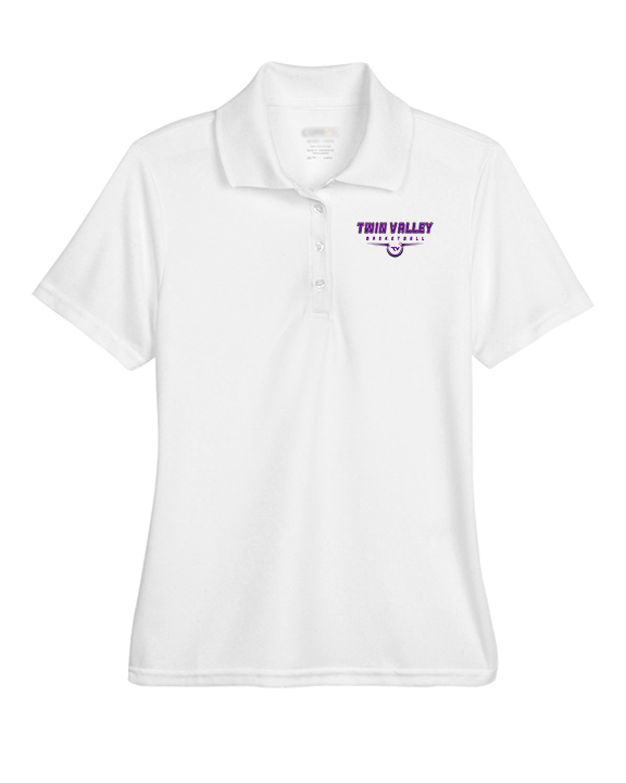 Twin Valley HS Girls Basketball Design - Womens Polo