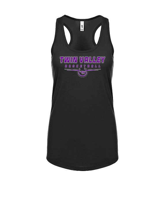 Twin Valley HS Girls Basketball Design - Womens Tank Top