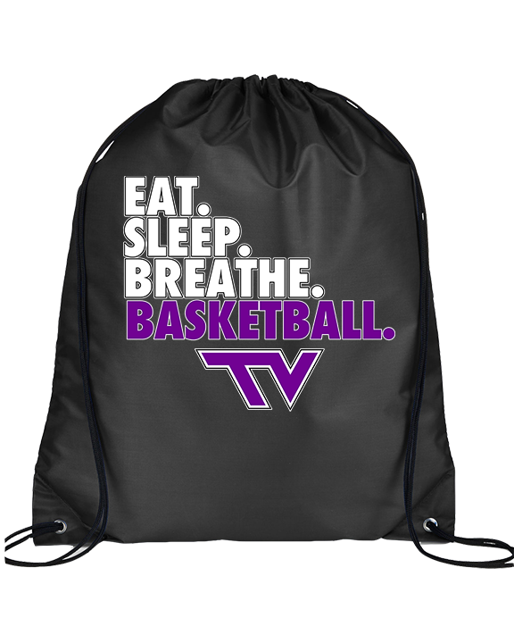 Twin Valley HS Girls Basketball Eat Sleep Breathe - Drawstring Bag
