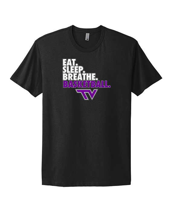 Twin Valley HS Girls Basketball Eat Sleep Breathe - Mens Select Cotton T-Shirt