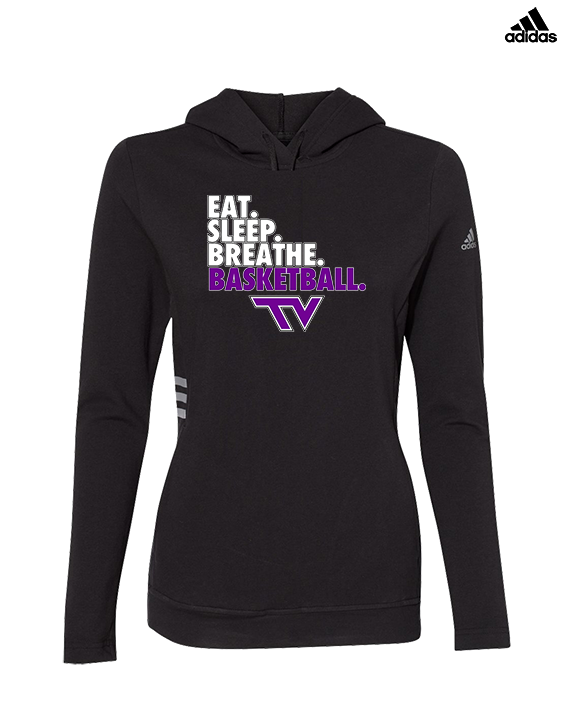 Twin Valley HS Girls Basketball Eat Sleep Breathe - Womens Adidas Hoodie