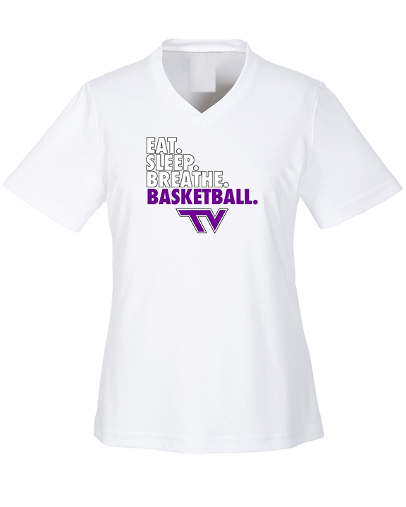 Twin Valley HS Girls Basketball Eat Sleep Breathe - Womens Performance Shirt