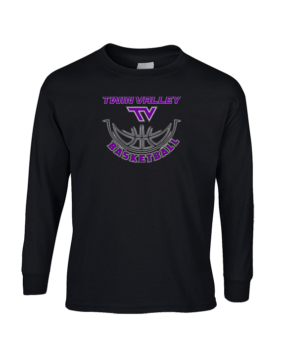 Twin Valley HS Girls Basketball Outline - Cotton Longsleeve