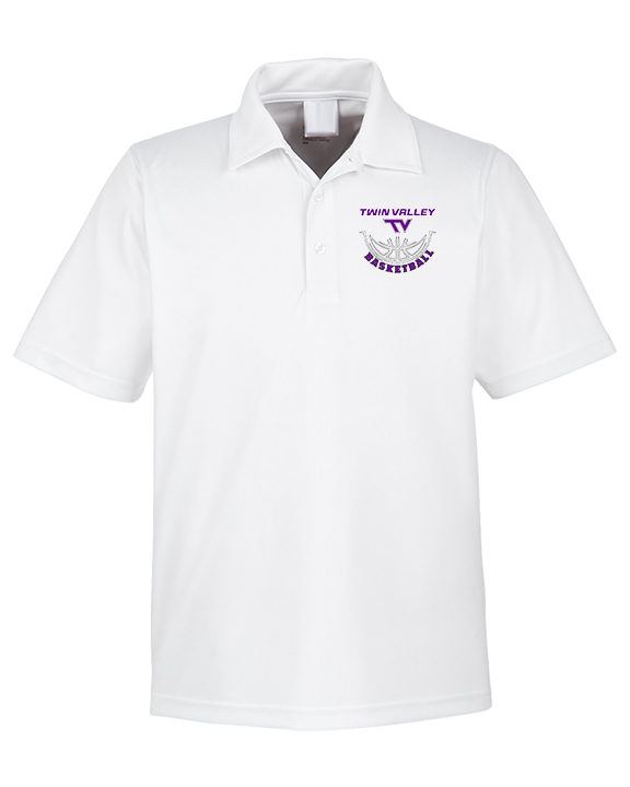 Twin Valley HS Girls Basketball Outline - Mens Polo