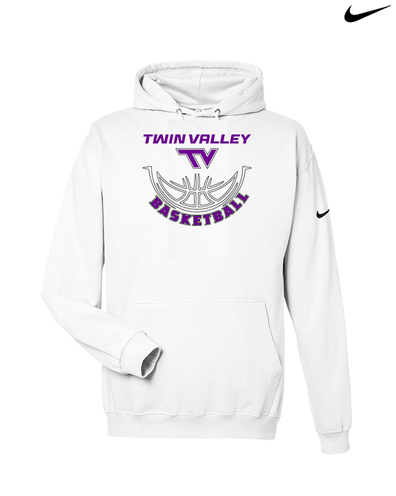 Twin Valley HS Girls Basketball Outline - Nike Club Fleece Hoodie