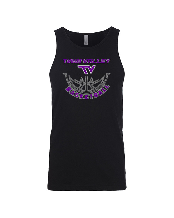 Twin Valley HS Girls Basketball Outline - Tank Top