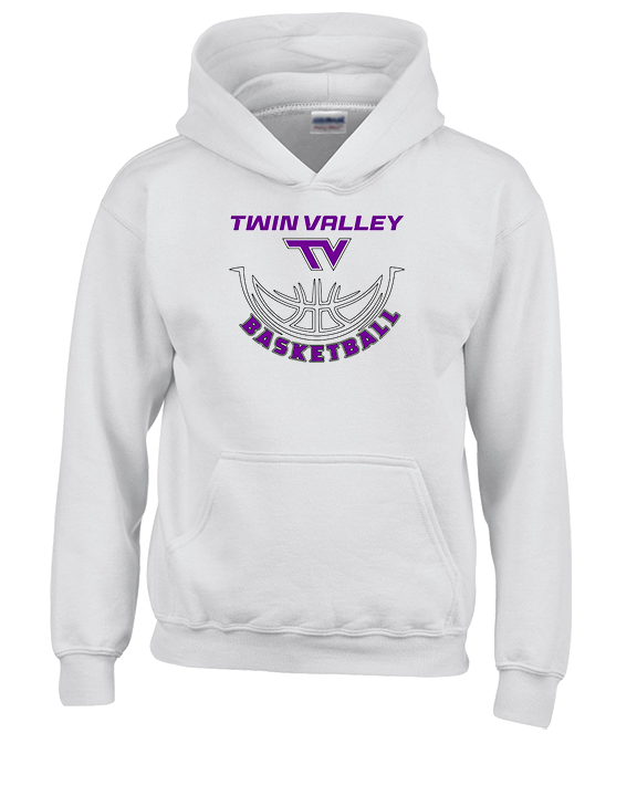 Twin Valley HS Girls Basketball Outline - Unisex Hoodie