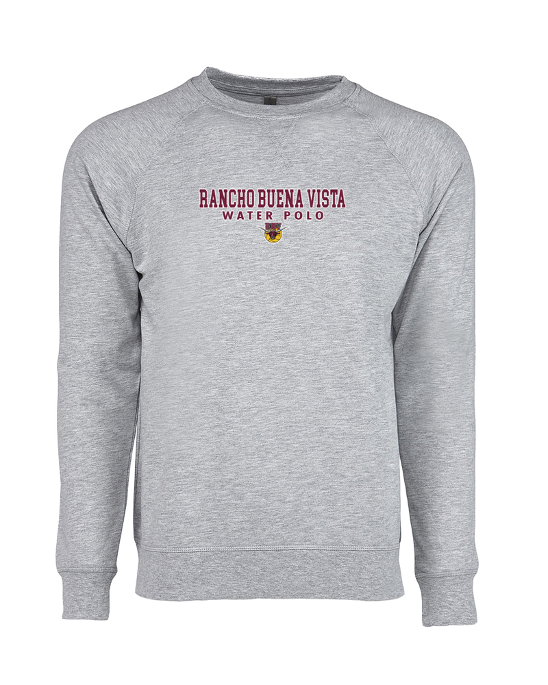 Rancho Buena Vista HS Water Polo Block - Crewneck Sweatshirt