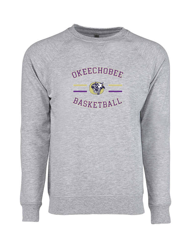 Okeechobee HS Girls Basketball Curve - Crewneck Sweatshirt