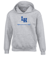 La Habra HS Basketball Stacked - Cotton Hoodie