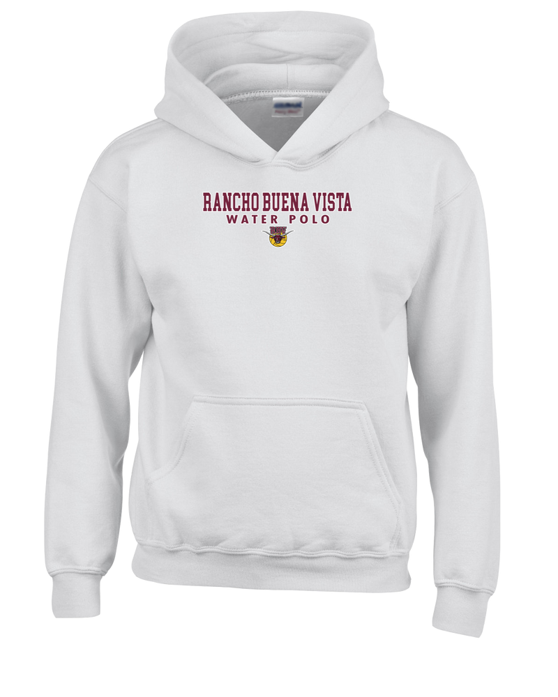 Rancho Buena Vista HS Water Polo Block - Cotton Hoodie