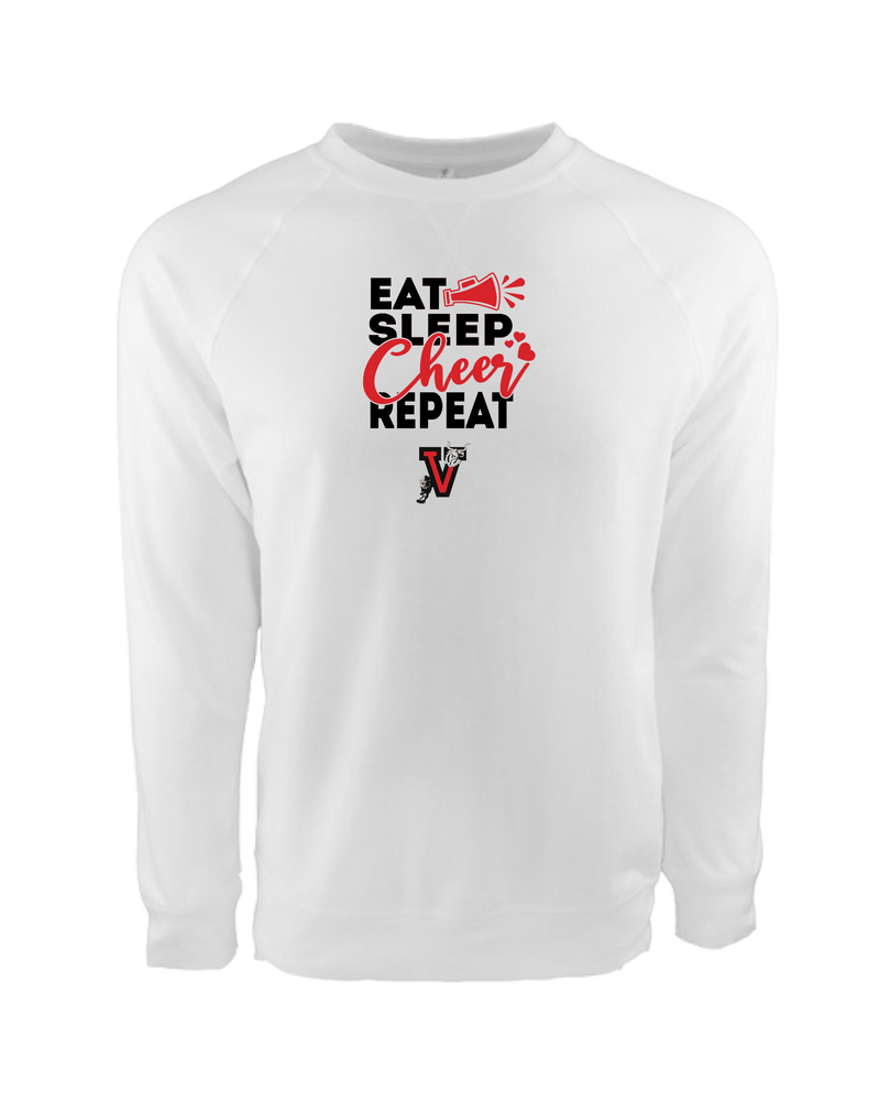 Vista Pop Warner Eat Sleep Cheer - Crewneck Sweatshirt