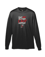 Vista Pop Warner Eat Sleep Cheer - Performance Long Sleeve