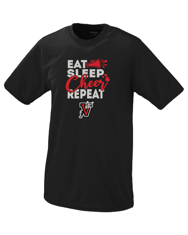 Vista Pop Warner Eat Sleep Cheer - Performance T-Shirt