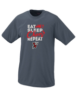 Vista Pop Warner Eat Sleep Cheer - Performance T-Shirt