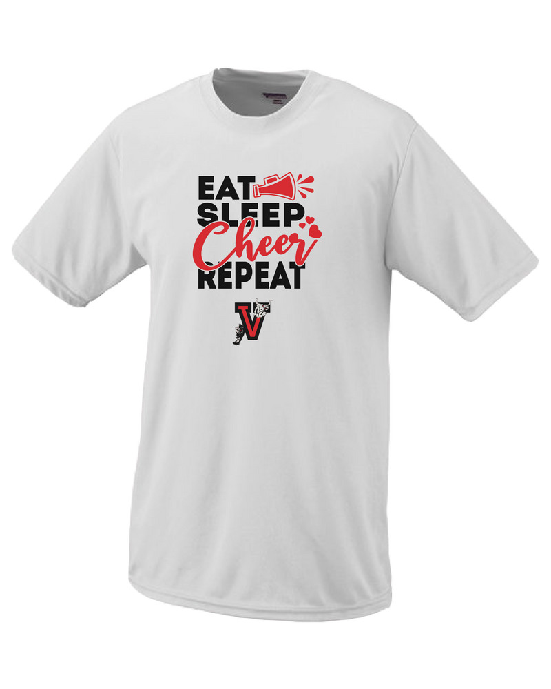 Vista Pop Warner Eat Sleep Cheer - Performance T-Shirt