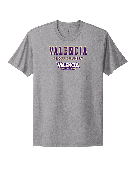 Valencia High School Cross Country Block - Mens Select Cotton T-Shirt