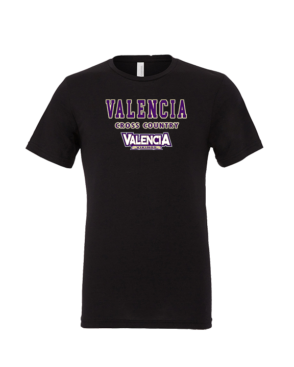 Valencia High School Cross Country Block - Tri-Blend Shirt