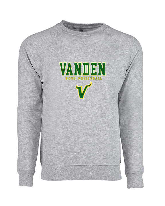 Vanden HS Boys Volleyball Block - Crewneck Sweatshirt